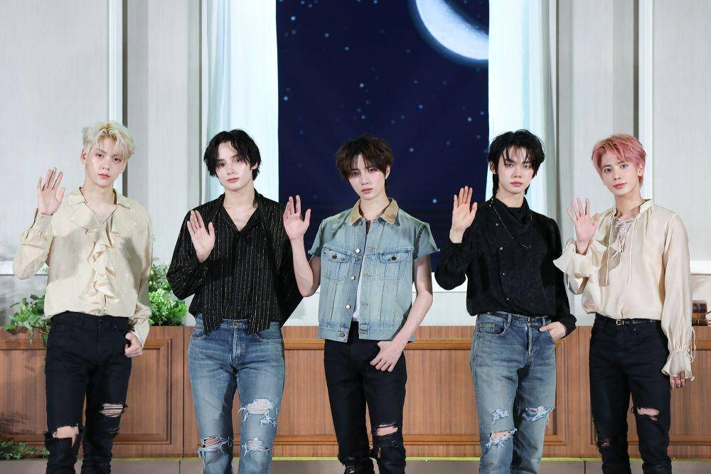 TXT di Media Showcase The Name Chapter: TEMPTATION pada Kamis (26/1/2023) (dok. BIGHIT MUSIC)