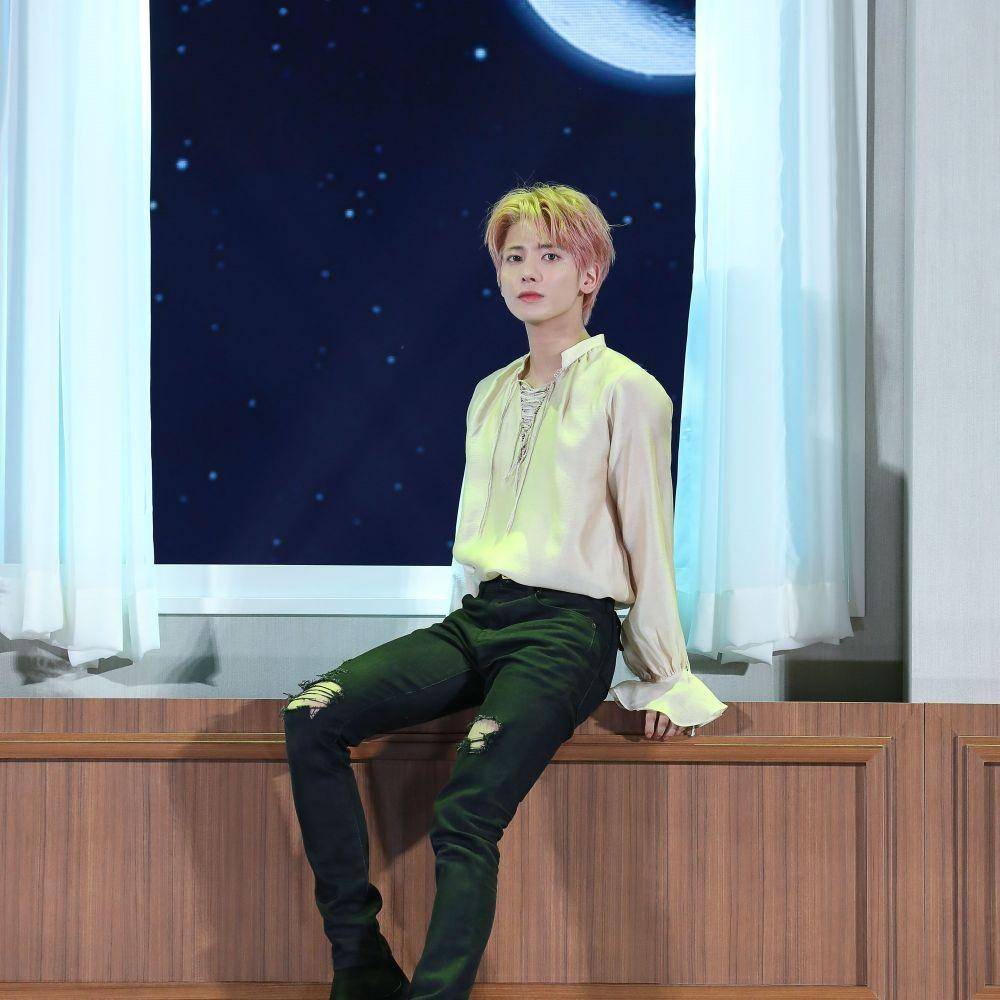 Taehyun TXT di Media Showcase The Name Chapter: TEMPTATION pada Kamis (26/1/2023) (dok. BIGHIT MUSIC)