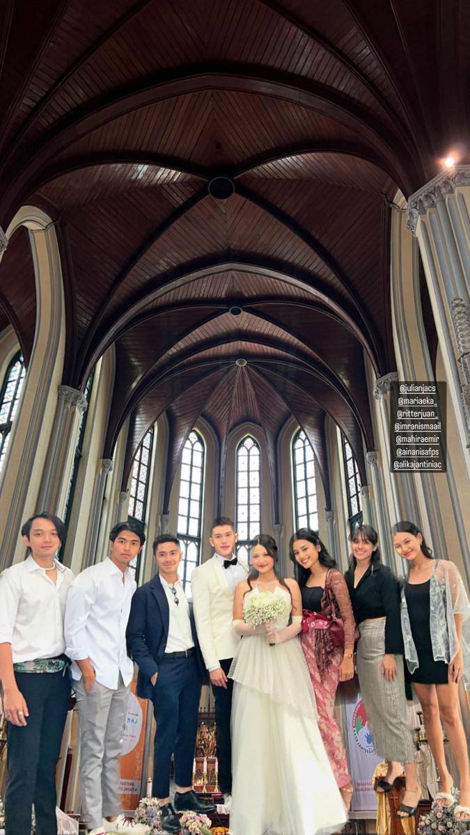 potret artis di pernikahan Julian Jacob dan Mirriam Eka (instagram.com/neswerpus)