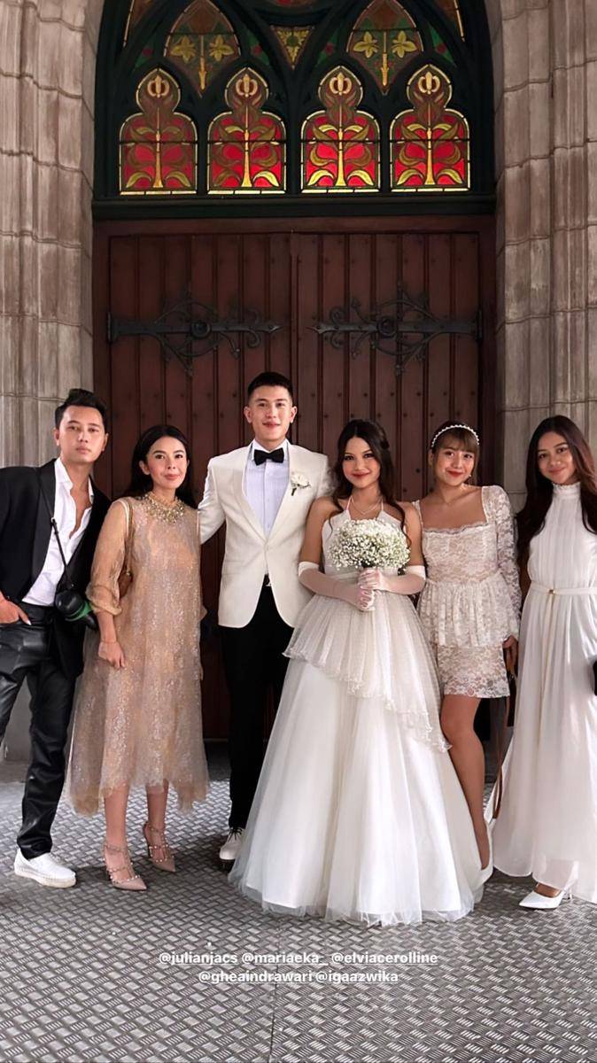 potret artis di pernikahan Julian Jacob dan Mirriam Eka (instagram.com/rianbudisantoso)