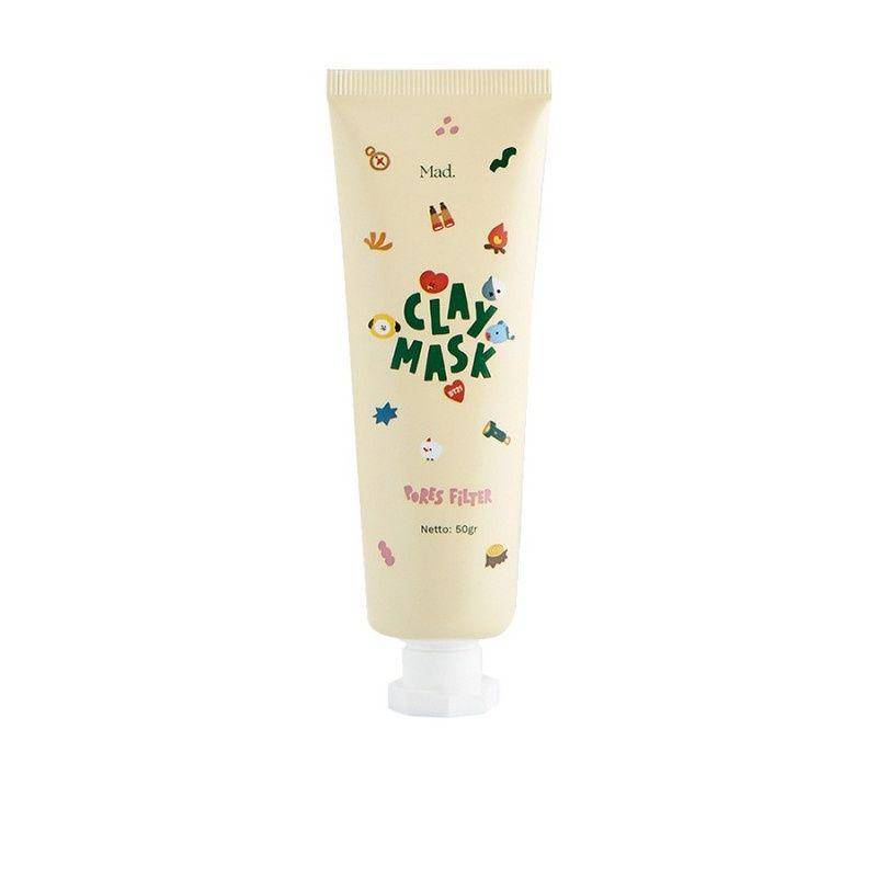 Mad For Makeup BT21 Rose and French Clay Mask – Pores Filter (shopee.co.id/beautyhaulindo)
