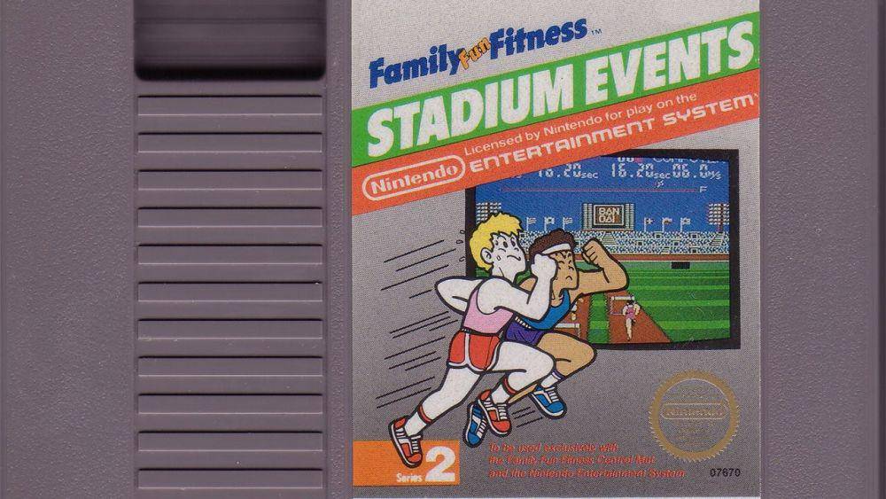 Kaset NES berjudul Stadium Events menjadi salah satu karya yang bernilai jual tinggi. (ign.com)