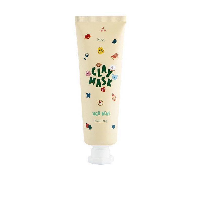 Mad For Makeup BT21 Yogurt and White Tea Clay Mask – Ugh Acne (shopee.co.id/beautyhaulindo)