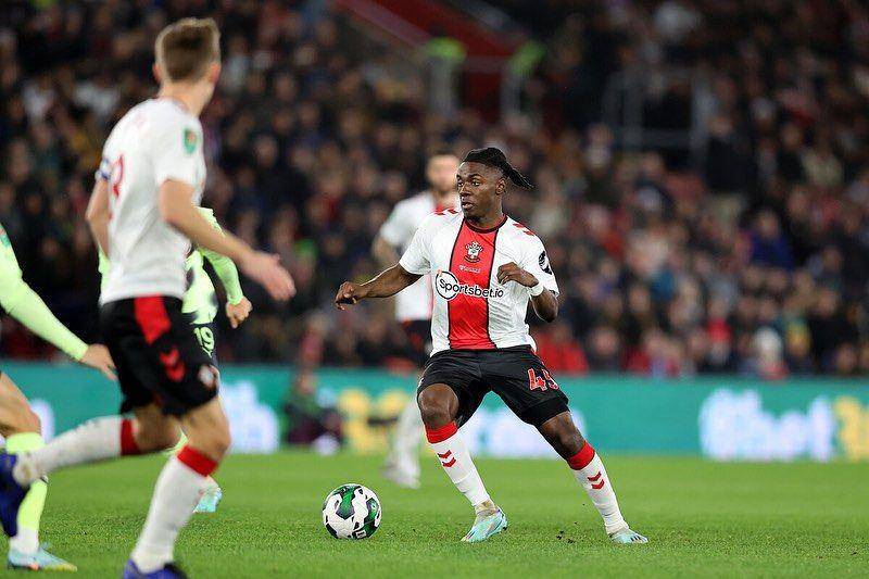 Romeo Lavia bermain bersama Southampton. (instagram.com/lavizzy6)