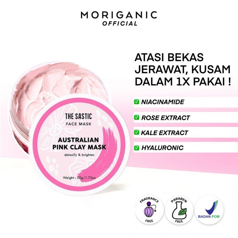 Moriganic The Sastic Australian Pink Clay Mask (shopee.co.id/moriganic)