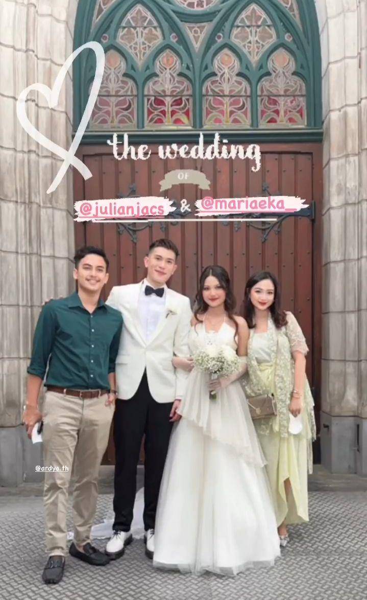 potret artis di pernikahan Julian Jacob dan Mirriam Eka (instagram.com/nandaarsynt)