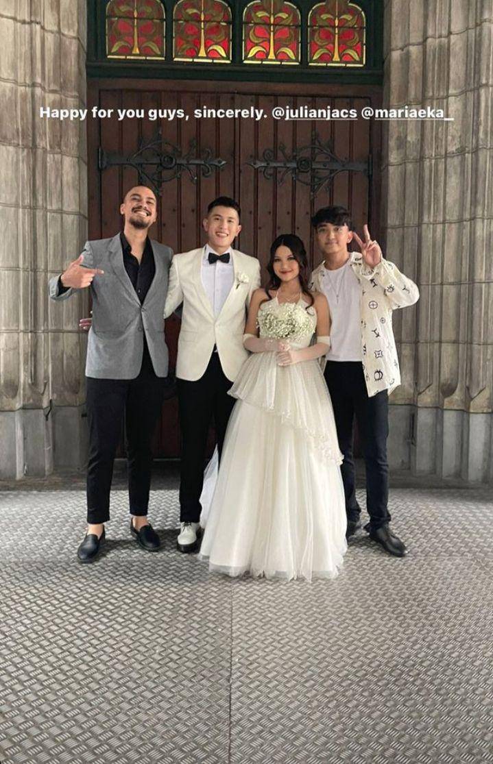 potret artis di pernikahan Julian Jacob dan Mirriam Eka (instagram.com/rezadarmawangsa)