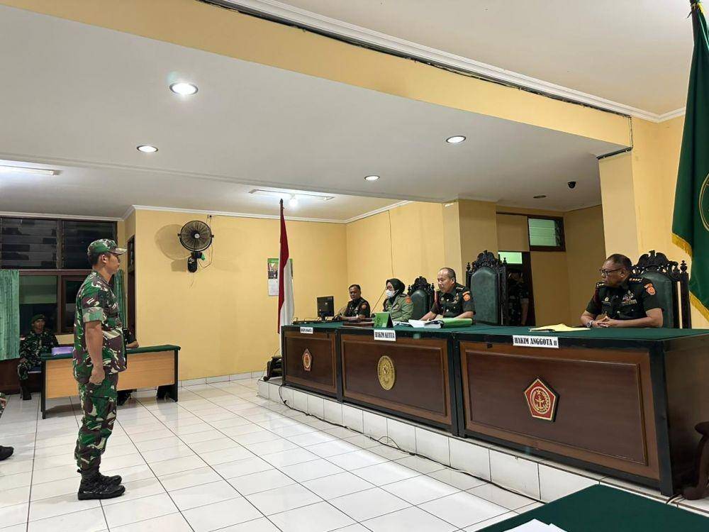 Mayor (Inf) Helmanto Fransiskus Dakhi, terdakwa kasus mutilasi empat warga Kabupaten Mimika, Papua divonis seumur hidup. (Dokumentasi Kodam XVII/Cendrawasi)