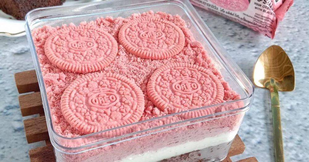 Ilustrasi Oreo BLACKPINK cheesecake (cookpad.com/wiwik_mamiwigi)