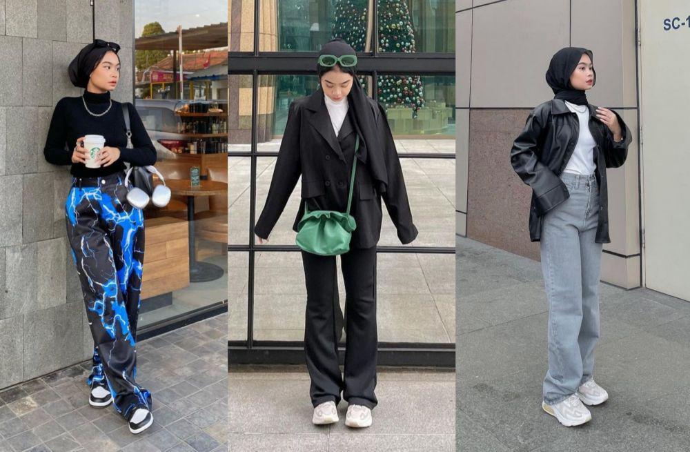 10 Outfit Travelling Nola Clara Nuansa Hitam, Catchy Abis!