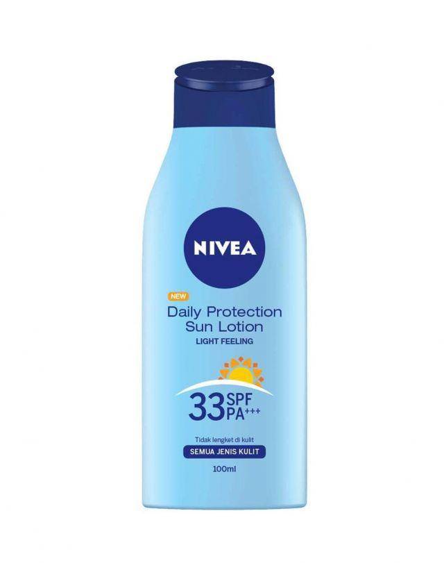 NIVEA Body Lotion Daily Protection Sun Lotion SPF33 PA+++ (dok. Shopee/NIVEA Official Store)