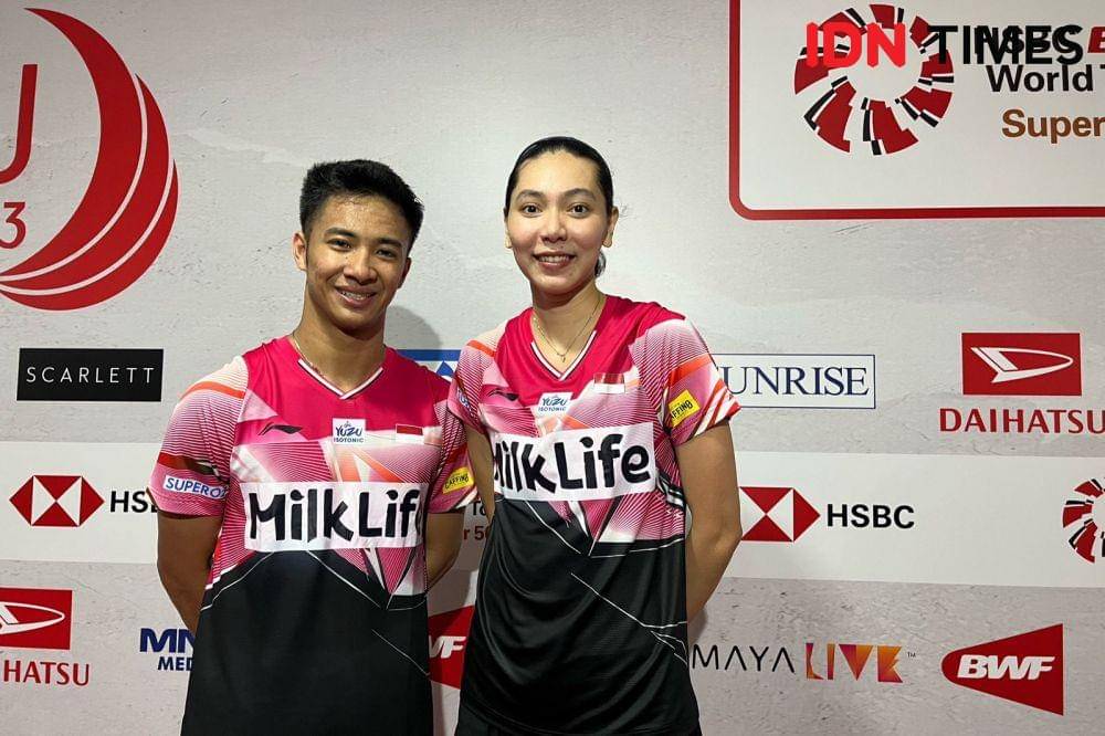Dejan Ferdinansyah/Gloria Emanuelle Widjaja di Indonesia Masters 2023 (IDN Times/Margith Juita Damanik)