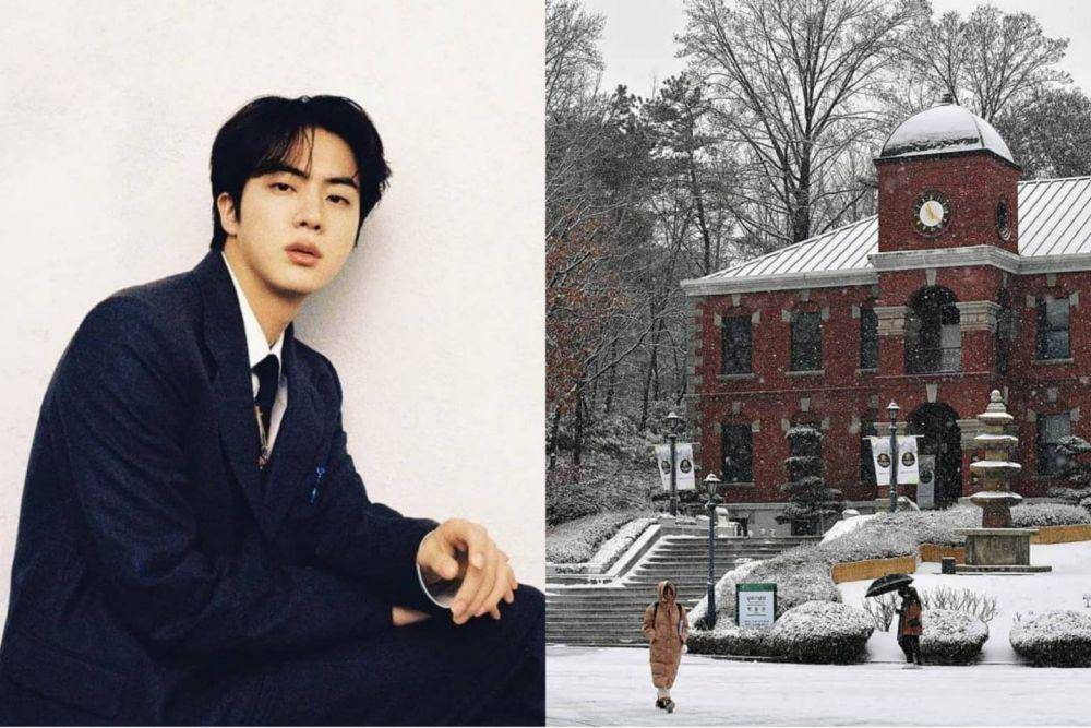 kolase potret Jin BTS dan Konkuk University Museum (instagram.com/jin | instagram.com/konkuk_official)