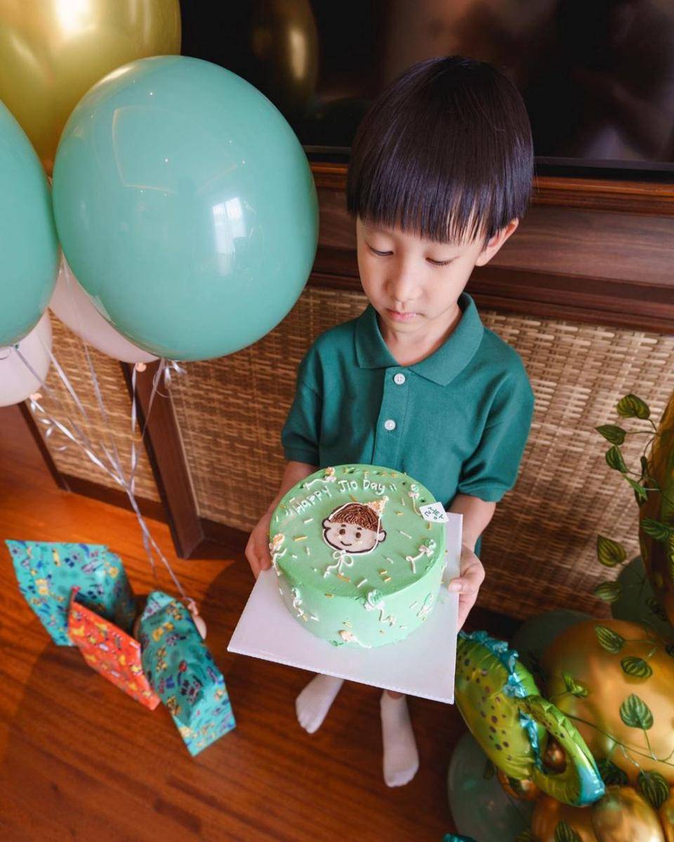 momen ulang tahun Jio (instagram.com/ginasselvina)