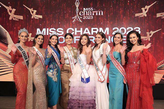 Potret Beberapa Finalis dari Asia di Konferensi Pers Miss Charm 2023 (Instagram.com/misscharm.tv)