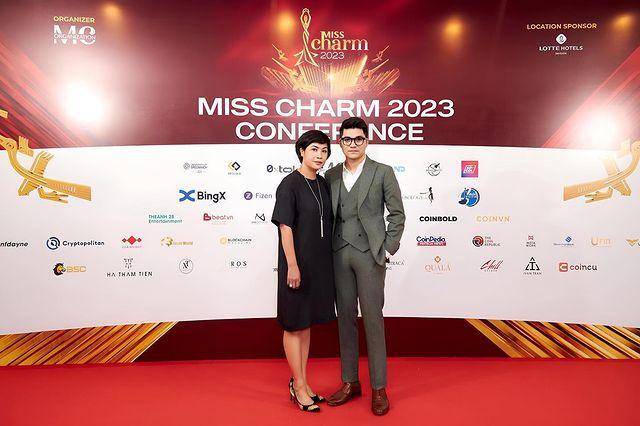Potret Nguyen Thi Thuy Nga di Konferensi Pers Miss Charm 2023 (Instagram.com/misscharm.tv)