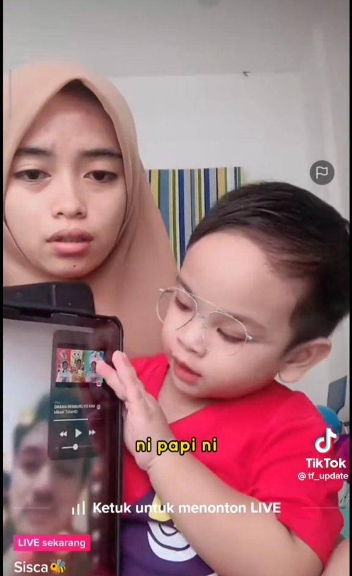 Momen Gala Sky tunjukkan video orangtuanya (tiktok.com/tf_update)