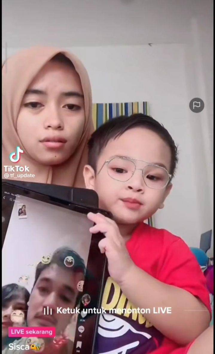 Momen Gala Sky tunjukkan video orangtuanya (tiktok.com/tf_update)