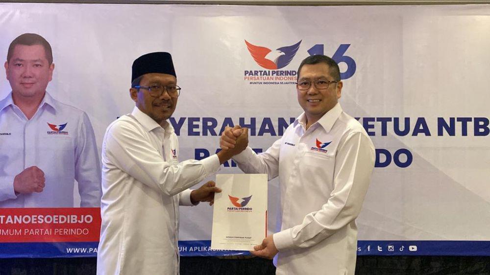 Dipecat Nasdem, Suami Wagub Dapat SK Pimpin Perindo NTB