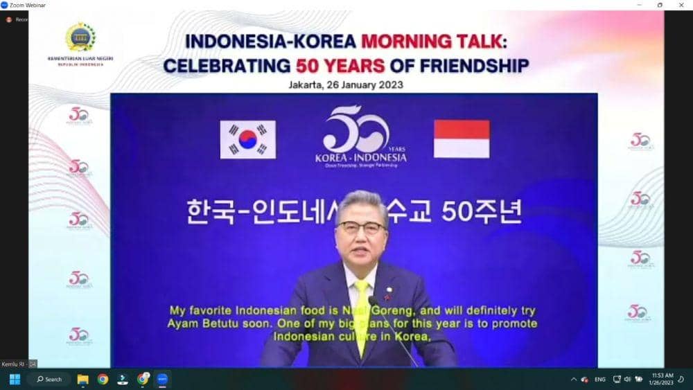 Acara ini dihadiri pula oleh  Duta Besar Korea Selatan untuk Indonesia Lee Sang Deok (Dok. IDN Media)