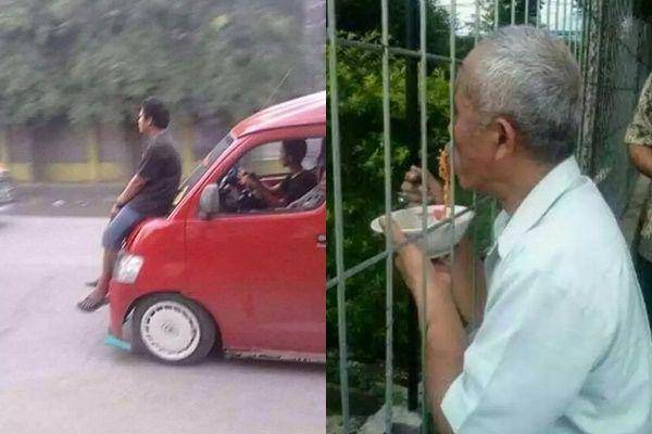 bapak-bapak santai segala situasi (instagram.com/wkwkland_real)