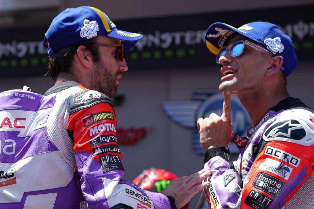 Johann Zarco dan Jorge Martin selepas GP Catalunya 2022 (motogp.com)