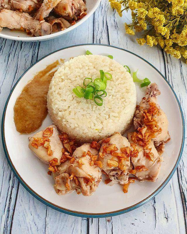 resep makanan olahan nasi ayam Hainan (instagram.com/yscooking)