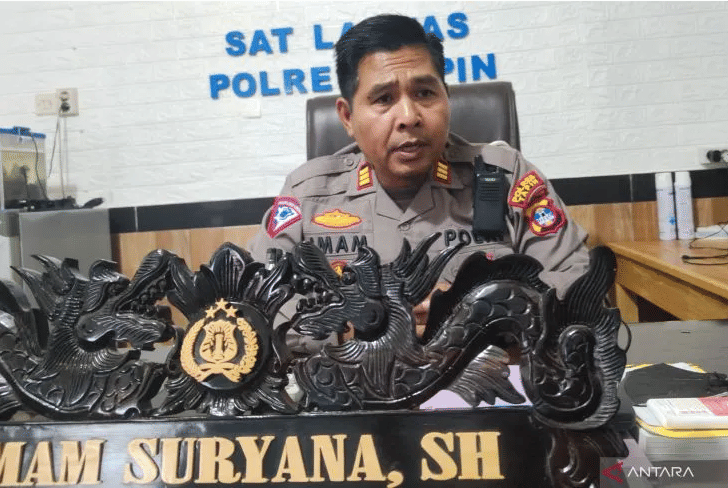 Kasat Lantas Polres Tapin, Polda Kalimantan Selatan AKP Imam Suryana. ANTARA/Muhammad Fauzi Fadilah