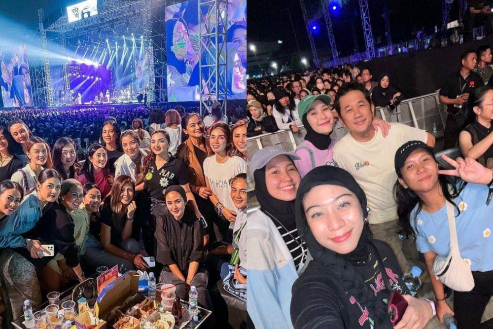potret artis di konser Sheila on 7 (instagram.com/ashanty_ash | instagram.com/zaskiadyamecca)