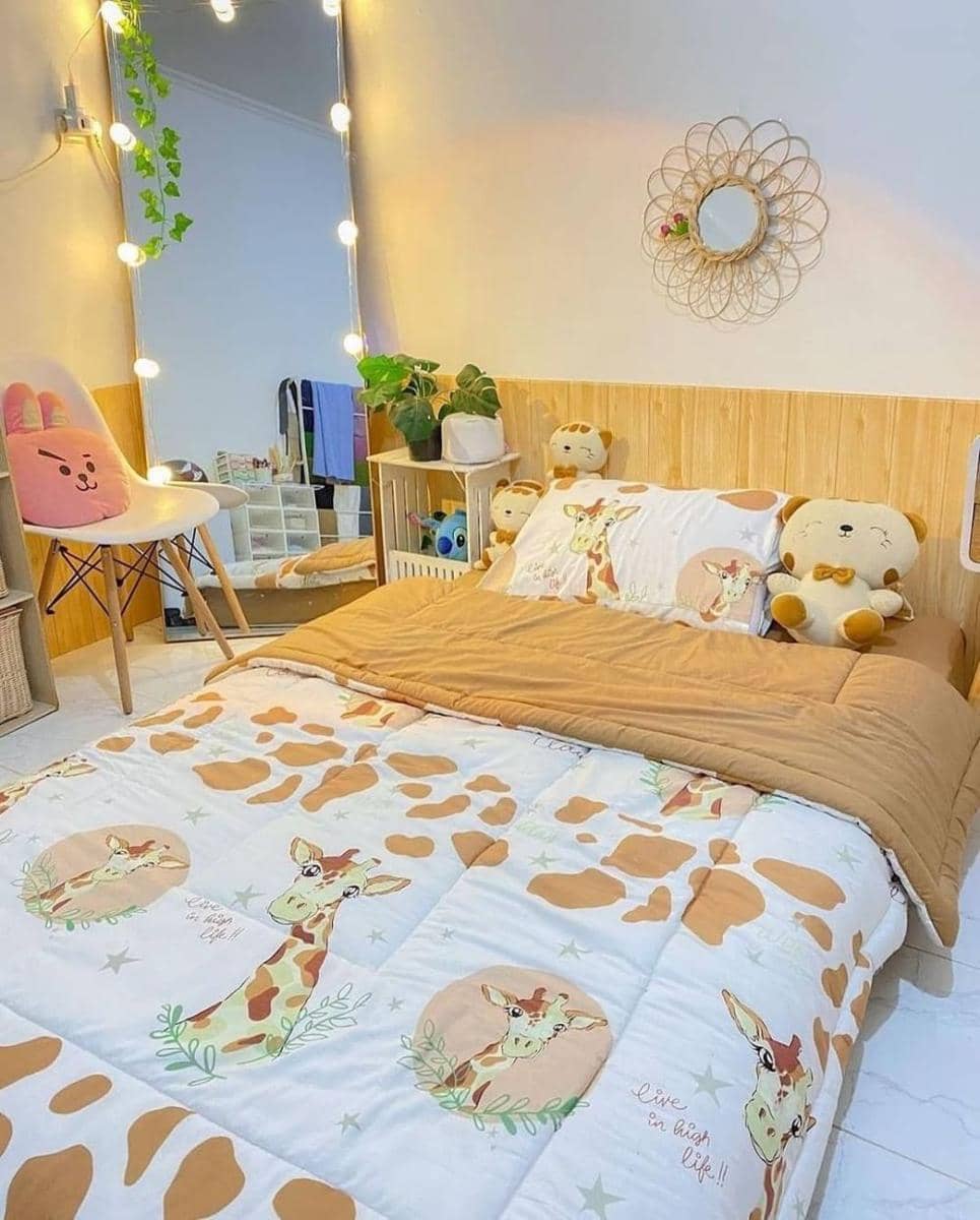 ilustrasi seprai  bermotif kartun kekinian (instagram.com/ruangtidurimpian)