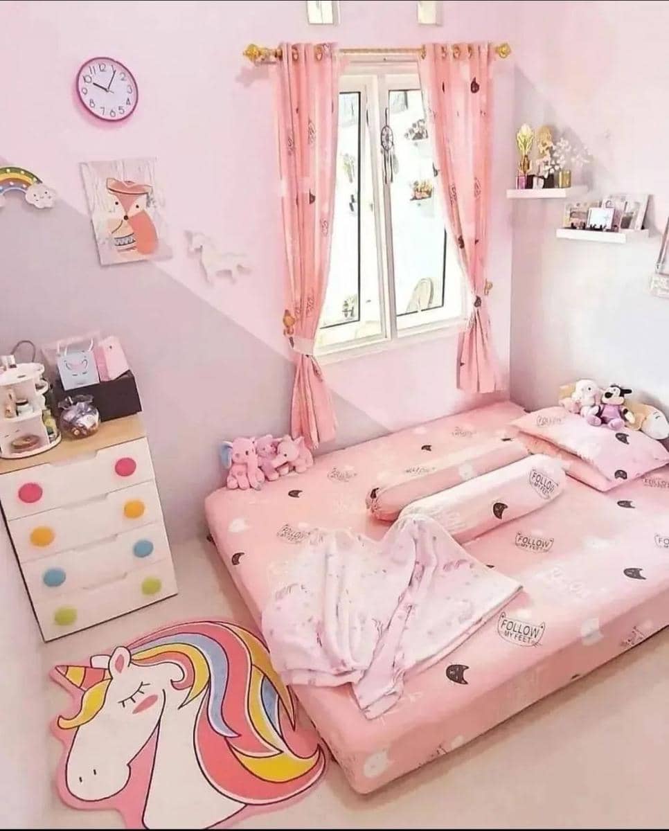 ilustrasi seprai bermotif kartun kekinian (instagram.com/ruangtidurimpian)