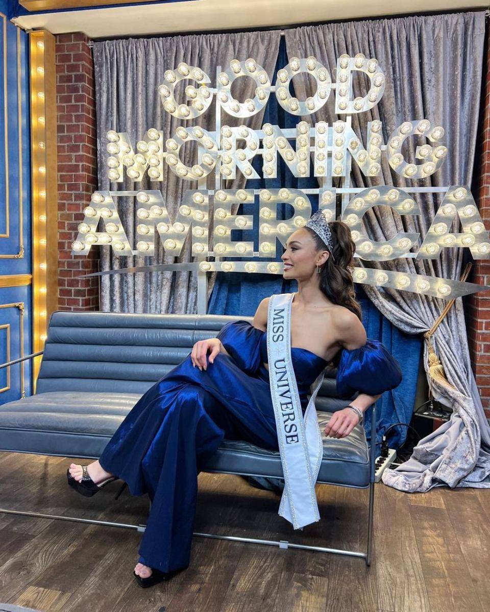 R'Bonney Gabriel ketika menjadi tamu di Good Morning America. (instagram.com/rbonneynola)
