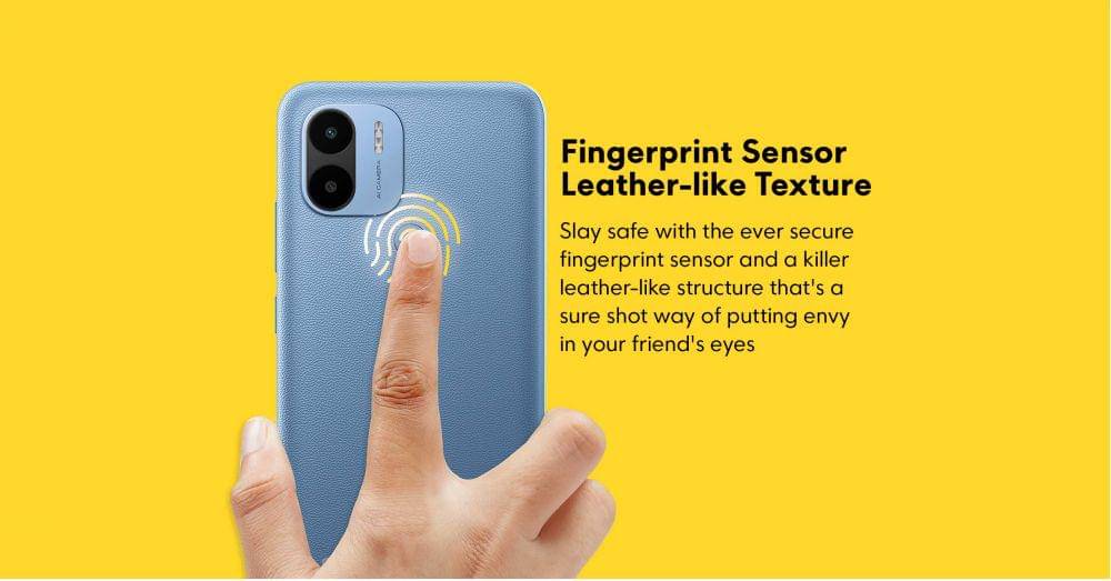 potret sensor fingerprint (rear-mounted) Xiaomi Poco C50 (poco.in)
