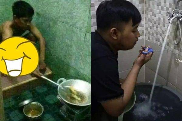 aksi orang lagi di kamar mandi (twitter.com/crazyinina)