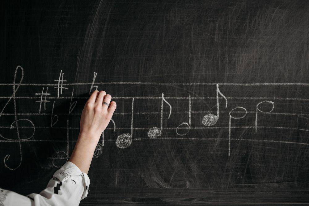 notasi musik (pexels.com/Pavel Danilyuk)