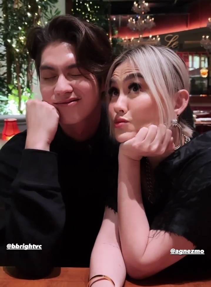 Bright Vachirawit bertemu Agnez Mo (Instagram.com/toey_khemjirus)