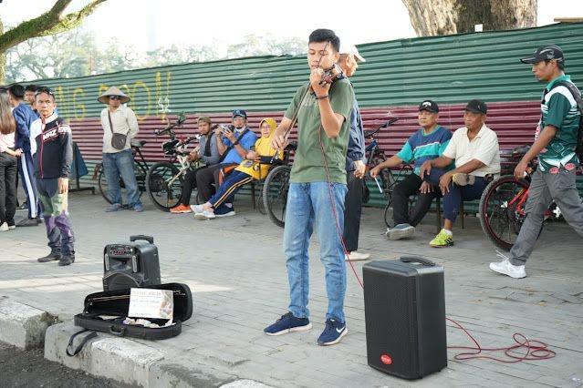 Bermain Biola di Lapangan Merdeka Medan, Wahyu: Ini Wadah Promosi
