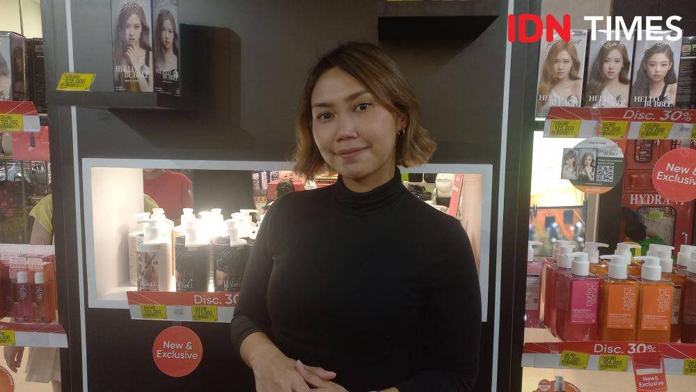Mentari Ofelia, mise en scène launch with Guardian, di Central Park Mall, Senin (30/1). (IDN Times/Aprodithe Kyrie)