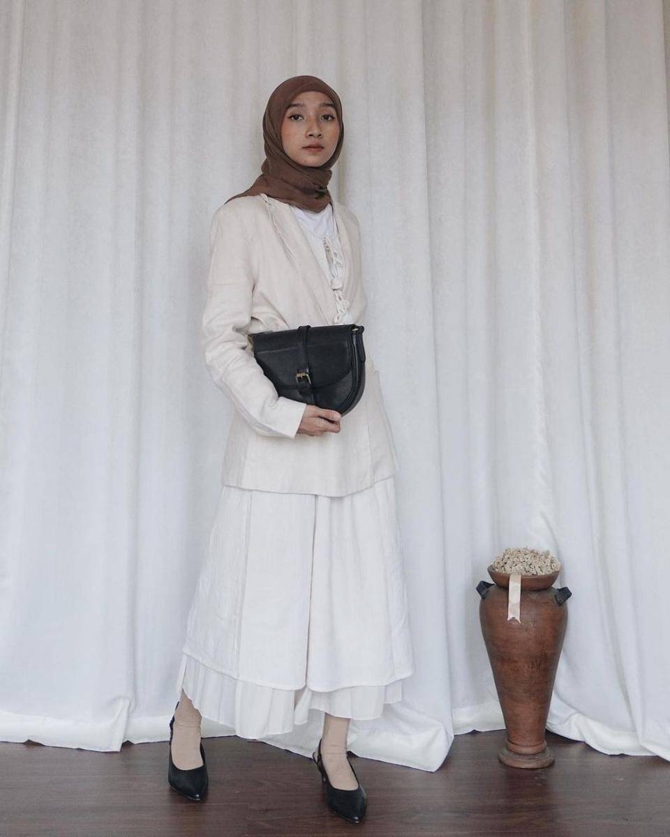 Styling kondangan hijab ala Citra MR (instagram.com/citraamr)