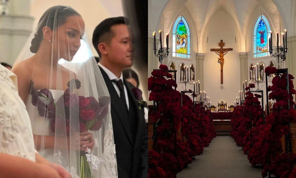9 Dekorasi Pemberkatan Nikah Angel Pieters, Serba Merah!