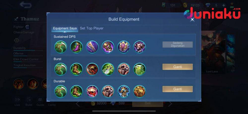 Build Thamuz Tersakit (dok. Moonton/Mobile Legends)