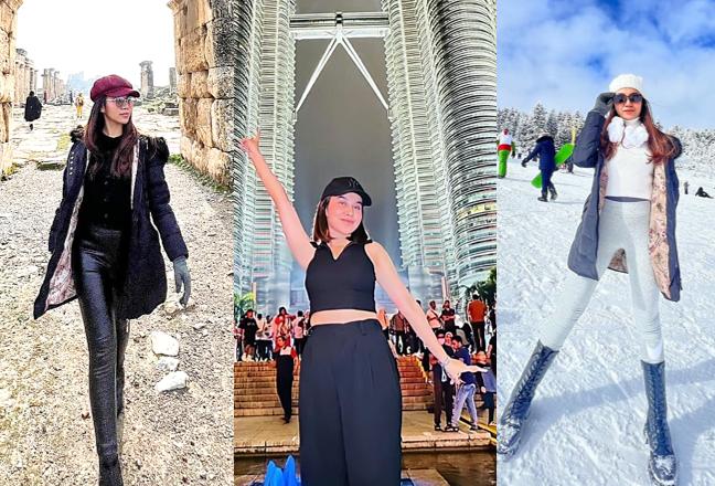 9 Gaya OOTD Traveling ke Luar Negeri ala Mayang Adik Vanessa Angel