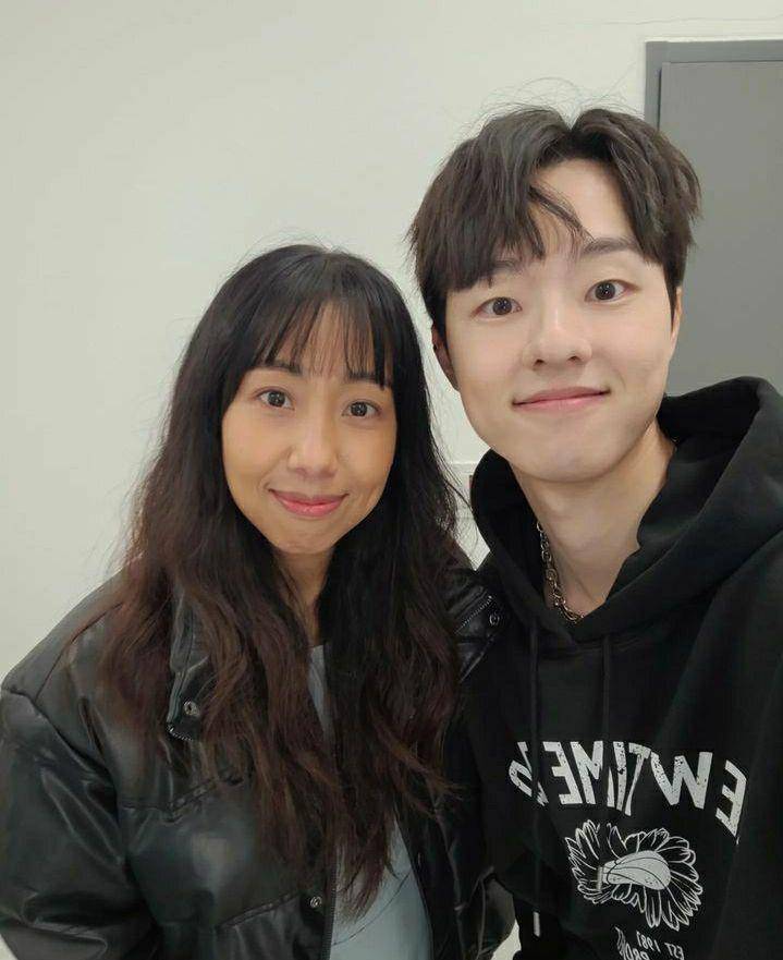 Cherish Maningat dan Kim Dong Hwi di balik layar Missing: The Other Side 2 (instagram.com/cherish_unni)