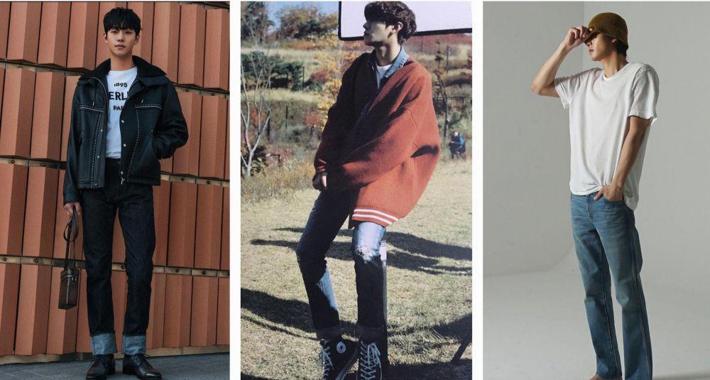 9 Ide Outfit dengan Celana Jeans ala Ahn Hyo Seop, Simpel dan Kece!