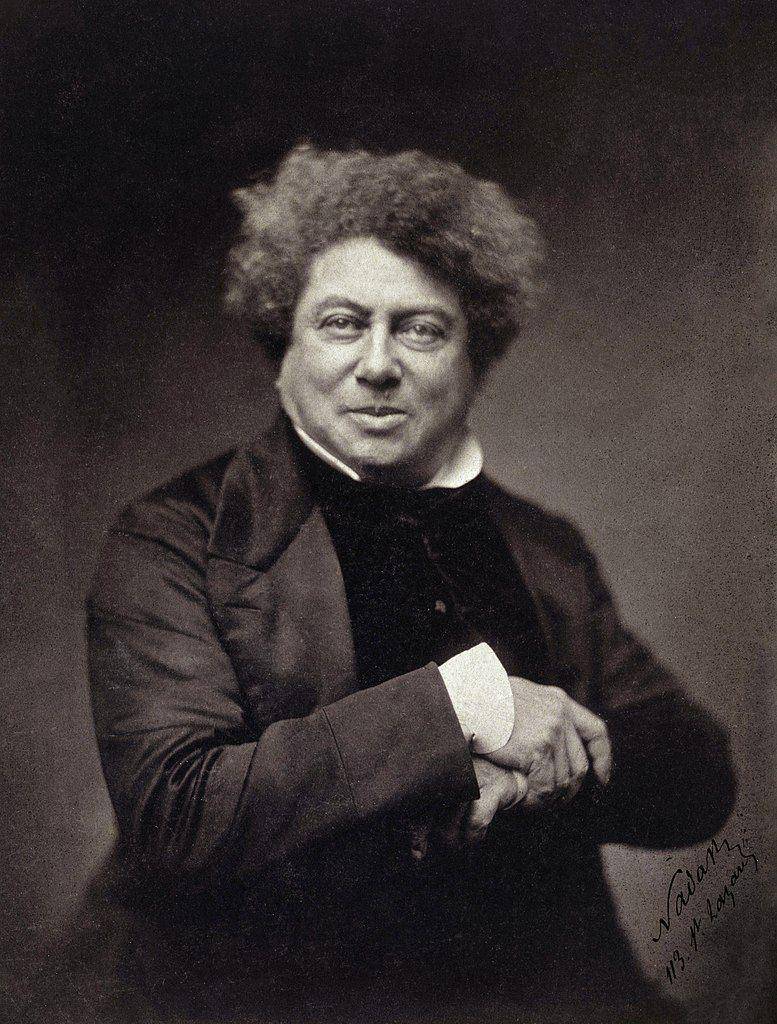 Alexandre Dumas, Nadar, public domain, via Wikimedia