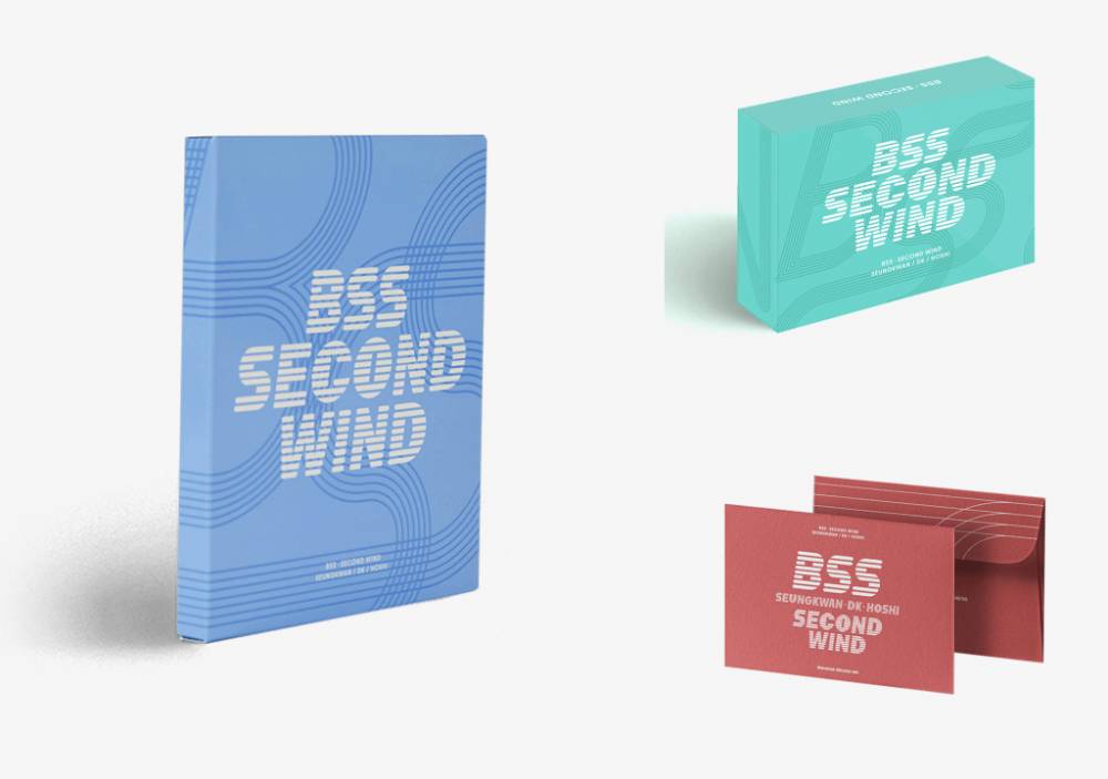 album fisik (kiri), KiT (kanan atas), dan Weverse version (kanan bawah) SECOND WIND (weverseshop.io)