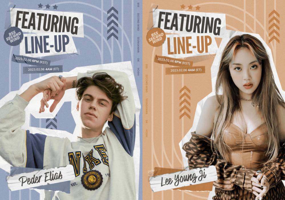 Peder Elias dan Lee Young Ji yang berkolaborasi dengan BSS di single album SECOND WIND (twitter.com/pledis_17)