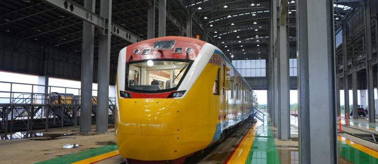 Ilustrasi kereta api Sulawesi Selatan. (Dok. Ditjen Perkeretaapian Kemenhub)