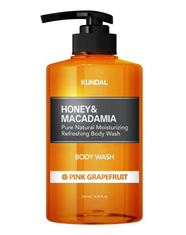 KUNDAL Honey & Macadamia Pure Body Wash Pink Grapefruit (dok. KUNDAL Global)