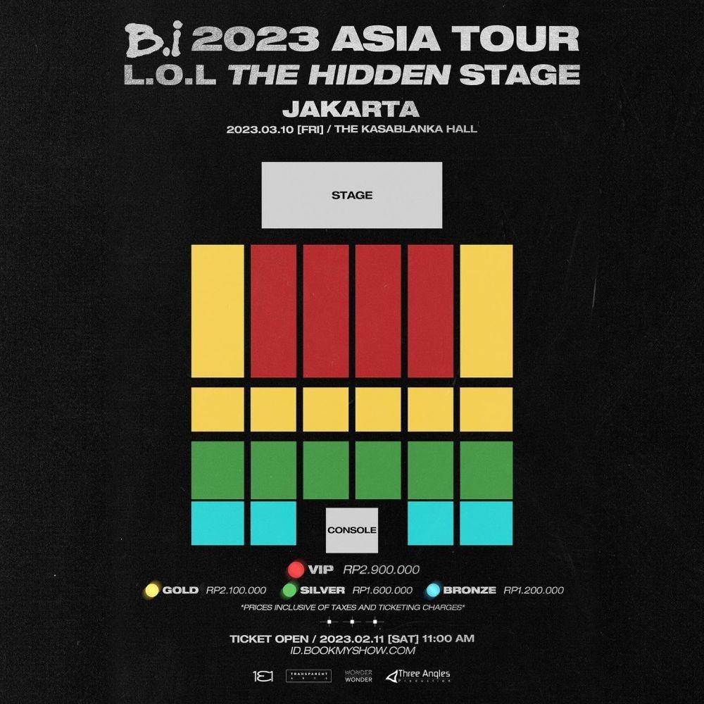 poster konser B.I (instagram.com/threeanglesproduction)